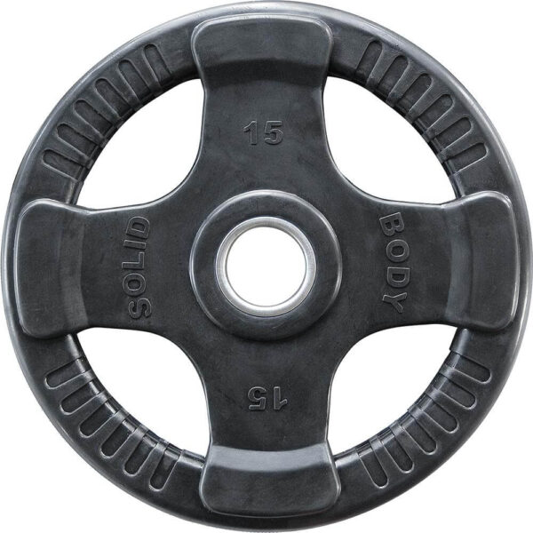 Body-Solid Rubber 4-Grip Olympic Plate 50mm 15 kg