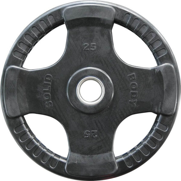 Body-Solid Rubber 4-Grip Olympic Plate 50mm 25 kg